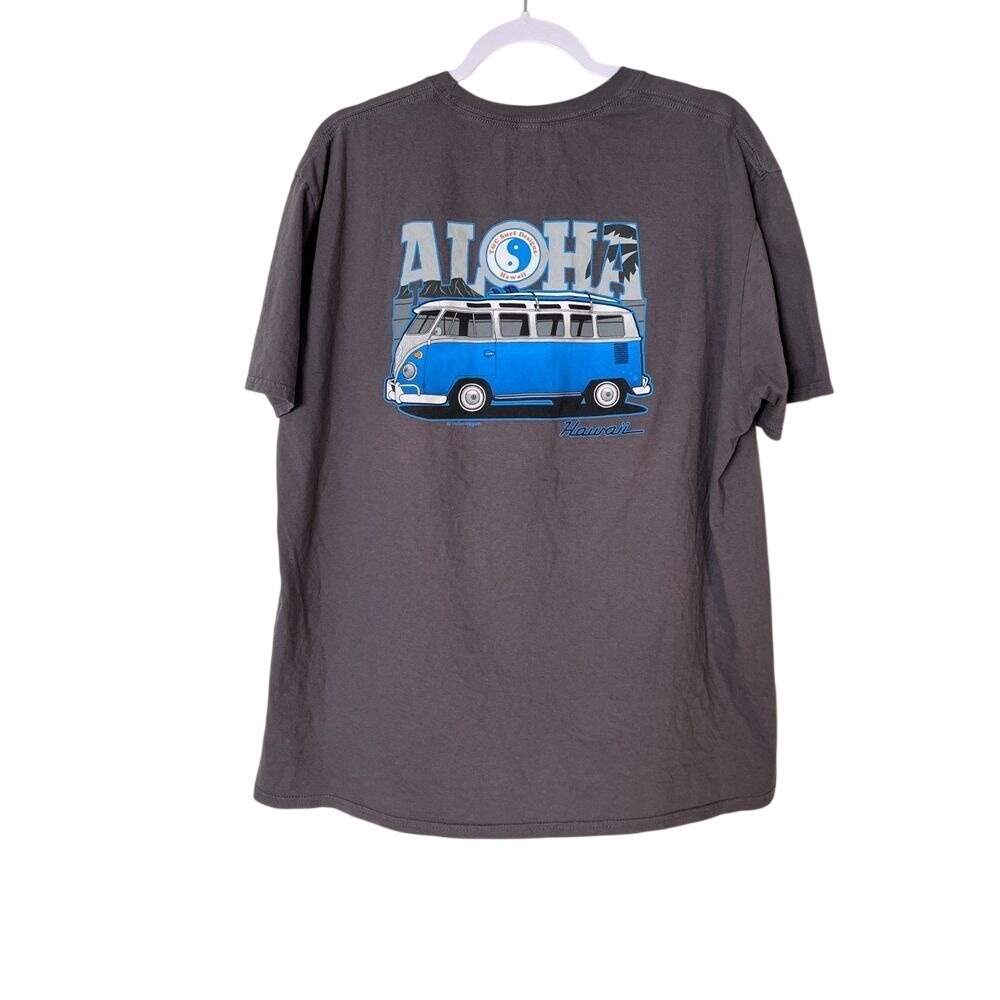 Vintage Mens Surf Surfing T-Shirt Aloha Bus print‎ Size XL Extra Large Hawaii